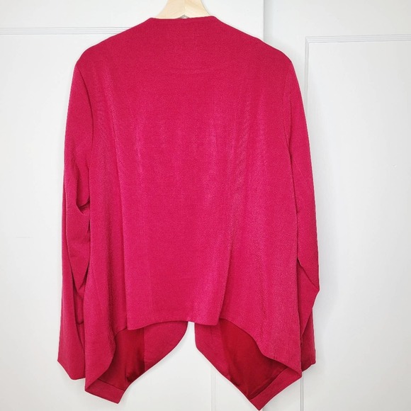 Torrid Crepe Cut Away Drape Front Open Blazer - Picture 5 of 7